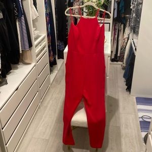 BCBG Red Jumpsuit